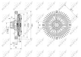 Nrf 49599 - EMBRAGUE VENTILADOR SUZUKI GRAND VI