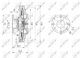 Nrf 49603 - EMBRAGUE VENTILADOR OPEL CAMPO 08/1