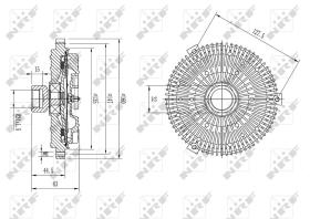 Nrf 49605 - EMBRAGUE VENTILADOR BMW 525D E39 01