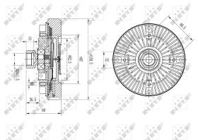 Nrf 49611 - EMBRAGUE VENTILADOR BMW 745I E65 10