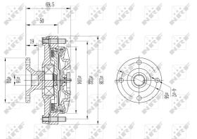Nrf 49614 - EMBRAGUE VENTILADOR DAIHATSU TERIOS