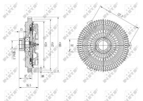 Nrf 49631 - EMBRAGUE VENTILADOR BMW 318D 08/199