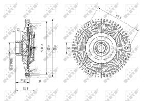 Nrf 49633 - EMBRAGUE VENTILADOR MERCEDES E240 0