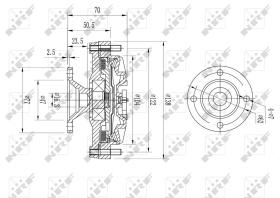 Nrf 49637 - EMBRAGUE VENTILADOR TOYOTA COROLLA