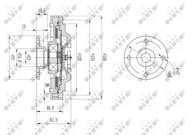 Nrf 49639 - EMBRAGUE VENTILADOR NISSAN CIVILIAN