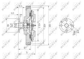 Nrf 49644 - EMBRAGUE VENTILADOR MERCEDES 500 09