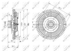 Nrf 49647 - EMBRAGUE VENTILADOR MERCEDES E200 2