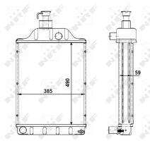 Nrf 501768 - RADIADOR ALU BRAZED MASSEY FERGUSON