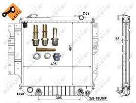 Nrf 50315 - RADIADOR ALU BRAZED JEEP (CHRYSLER)