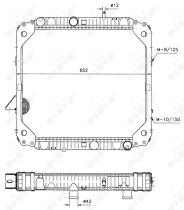 Nrf 503474 - RADIADOR CU MERCEDES LK/LN2 84-98