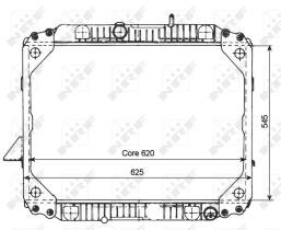 Nrf 503475 - RADIADOR CU MERCEDES LK/LN2 94-