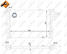 Nrf 503508 - RADIADOR ALU BRAZED OPEL VAUXHALL V