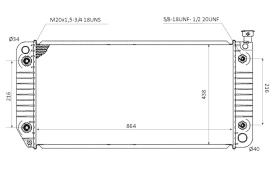 Nrf 50394 - RADIADORES TURISMOS GMC CHEVROLET(G