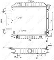 Nrf 504067 - RADIADOR CU NISSAN CHERRY 81-