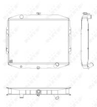 Nrf 504125 - RADIADOR ALU BRAZED HYUNDAI GALLOPE