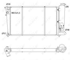 Nrf 50414 - RADIADOR ALU MECHAN CITROEN ZX 91-