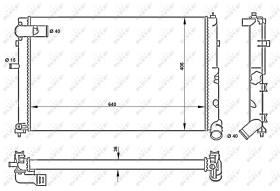 Nrf 50418 - RADIADOR ALU MECHAN CITROEN XM 94-