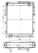 Nrf 504285 - RADIADOR RVI BERLIET 305 TURBO