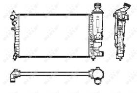 Nrf 50434 - RADIADOR ALU BRAZED PEUGEOT 106 96-