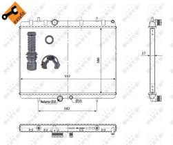 Nrf 50438 - RADIADOR ALU BRAZED CITROEN C4 04-