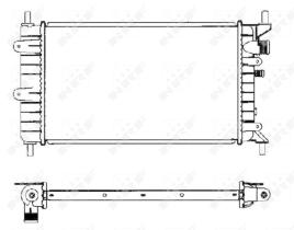 Nrf 504437 - RADIADOR ALU BRAZED FORD ESCORT 90-
