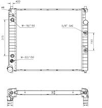 Nrf 50463 - RADIADOR JAGUAR XJ 6 3.2/XJ12 6,0