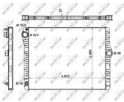 Nrf 50479 - RADIADOR ALU BRAZED BMW 523I 3.0D 0