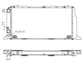 Nrf 50513 - RADIADOR AUDI 80-III 1.6D//1,6TD81,