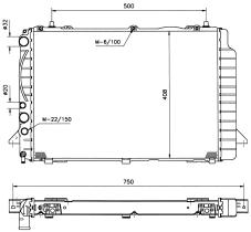 Nrf 50531 - RADIADOR ALU BRAZED AUDI 80 91-
