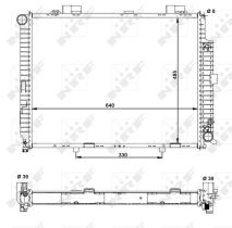 Nrf 50575 - RADIADOR ALU BRAZED MERCEDES E300 9