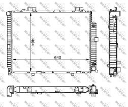 Nrf 50579 - RADIADOR ALU BRAZED MERCEDES E300 9