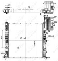 Nrf 50581 - RADIADOR ALU BRAZED MERCEDES V-CLAS