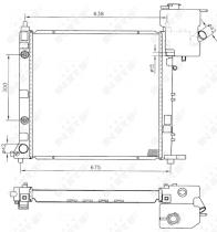 Nrf 50582 - RADIADOR ALU BRAZED MERCEDES V-CLAS