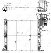 Nrf 50583 - RADIADOR ALU BRAZED MERCEDES V-CLAS