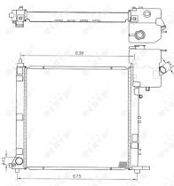 Nrf 50598 - RADIADOR ALU BRAZED MERCEDES VITO 2