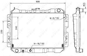 Nrf 506503 - RADIADOR ALU BRAZED MAZDA B-SERIE 8