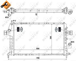 Nrf 506616 - RADIADOR ALU BRAZED OPEL VAUXHALL A