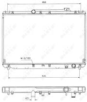 Nrf 506721 - RADIADOR ALU BRAZED TOYOTA CAMRY 91