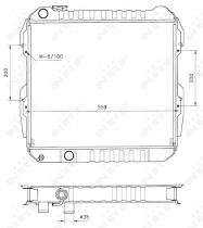 Nrf 506724 - RADIADOR ALU BRAZED TOYOTA HILUX 88