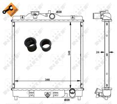 Nrf 506750 - RADIADOR ALU BRAZED HONDA CIVIC 91-