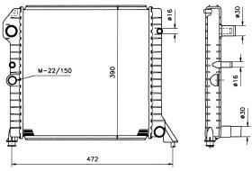 Nrf 506991 - RADIADOR VOLVO 440 88-