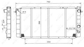 Nrf 507333 - RADIADOR CU RENAULT 25 84-