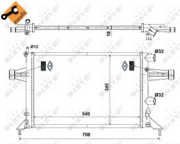Nrf 507529 - RADIADOR ALU BRAZED OPEL VAUXHALL A