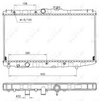 Nrf 507581 - RADIADOR ALU BRAZED TOYOTA CARINA I