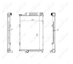 Nrf 507620 - RADIADOR ALU BRAZED BMW 525D 90-
