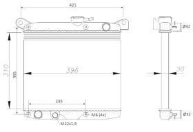 Nrf 507916 - RADIADORES TURISMOS FIAT 127 76-FIA