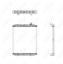 Nrf 509563 - RADIADOR ALU BRAZED RENAULT TRUCKS