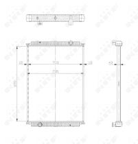 Nrf 509564 - RADIADOR ALU BRAZED RENAULT TRUCKS