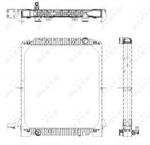 Nrf 509567 - RADIADOR ALU BRAZED IVECO EUROTECH