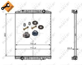 Nrf 509568 - RADIADOR ALU BRAZED IVECO STRALIS 0